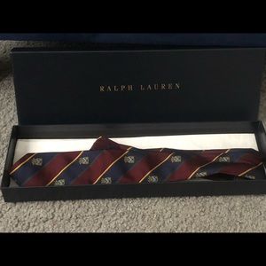 Polo Ralph Lauren Boys Silk Club Tie with Gift Box